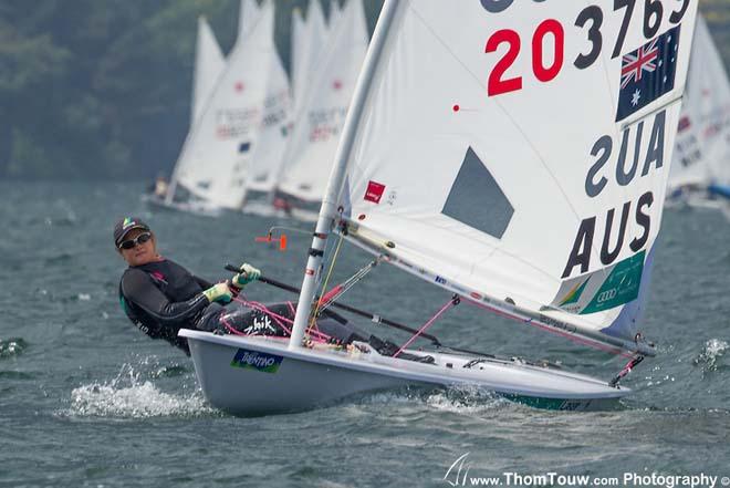 2014 Garda Trentino Olympic Week - Laser Radial, Ashley Stoddart © Thom Touw http://www.thomtouw.com